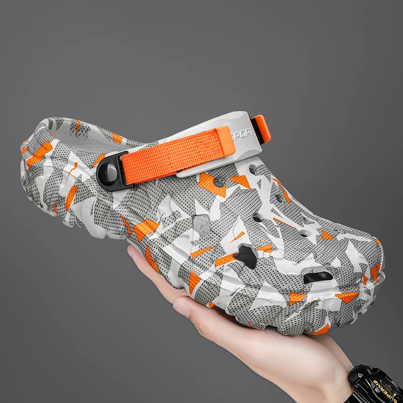 Pantofole Zoccoli Estivi Pantofole Zoccoli Da Uomo Pantofole Da Spiaggia Traspiranti Con Suola Morbida Pantofole Da Casa Da Uomo Pantofole Antiscivolo Da Esterno - Foto 8