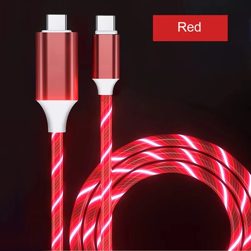 ตัวเลือกสินค้า สายชาร์จเร็ว USB-C 60W พร้อมไฟ LED ใช้ได้กับหลายแบรนด์