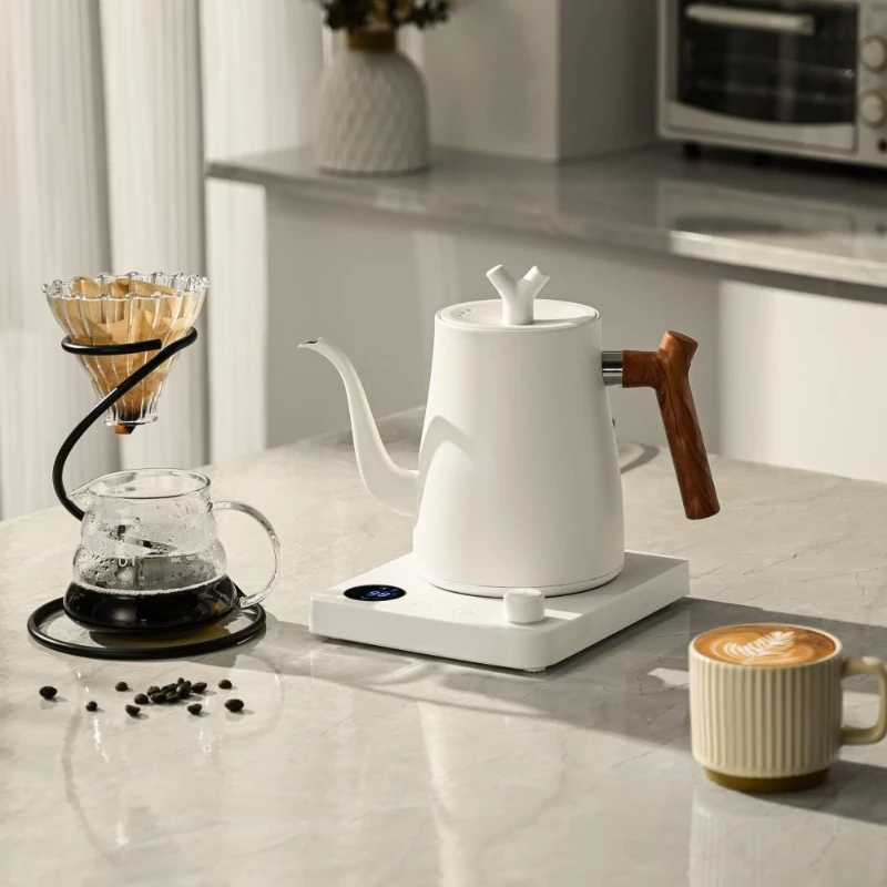 غلاية كهربائية بعنق مرن سعة 1.5 لتر من الفولاذ الم...