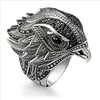 Milangirl Men Rings Hip Hop Eagle Personality Animal Bird Rings for Men Domineering  Ring 1