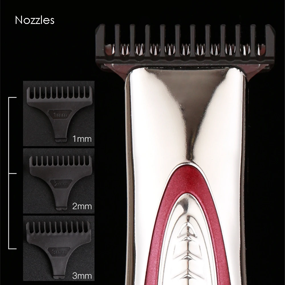 Professional Cordless Hair Clipper Trimmer Beard Shaving for Men Barber Electric Mower 0.1mm Cutter Hair Cutting Machine 7000RPM