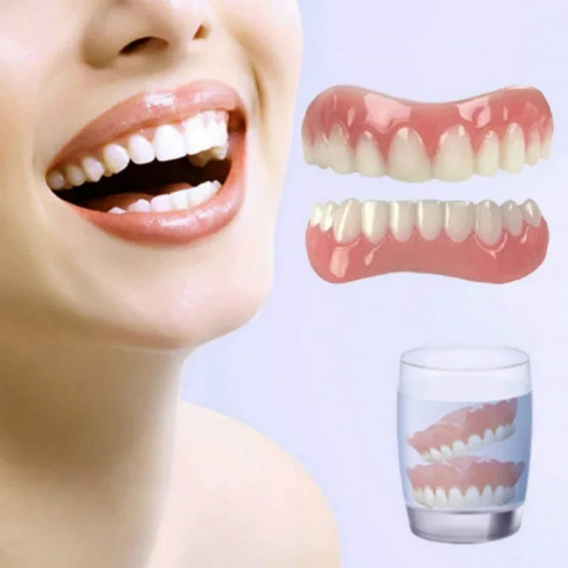 Sdottor 어퍼 하부 틀니 포함, 퍼펙트 스마일 베니어 틀니 치약, 구강 위생 도구, 즉석 미소 치과 화장품