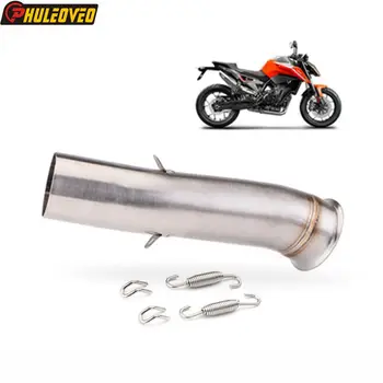 For KTM 790 DUKE 2018-2023 Motorcycle Exhaust Middle Link Pipe Escape Moto Muffler Accessory Slip-on 51mm Muffler Connect Pipe