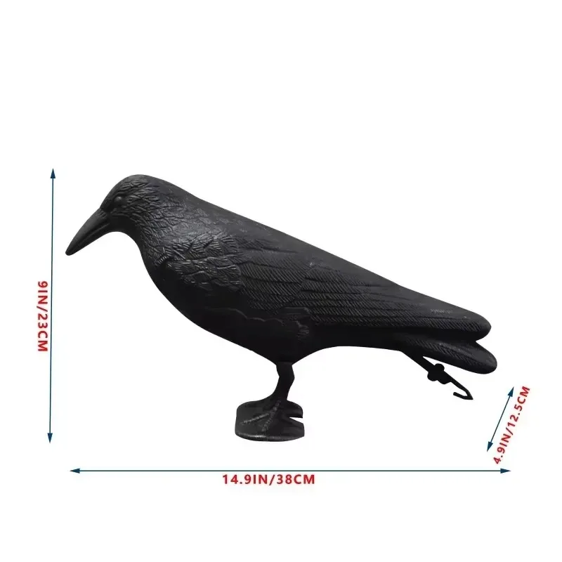 Simulation of Black Crows Driving Birds Pest Control Pigeon Driving Garden Outdoor Decoration Accessories