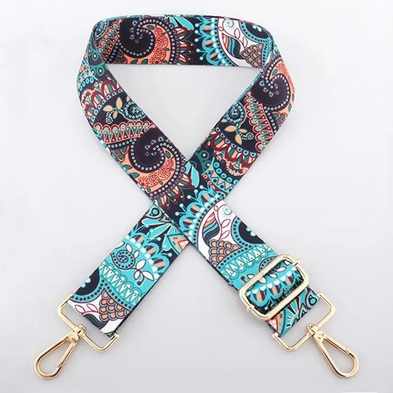 S926349bda6d44d56bc9cd2a339ceb883c Stylish Colorful Ethnic Wind Wide Shoulder Strap Ladies Bag Accessories Adjustable Single Crossbody Straps Mallzona