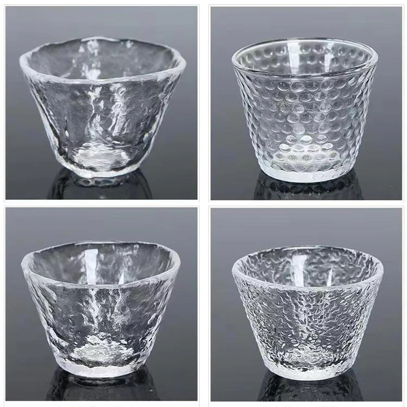 Exquisite Glass Flower Tea Cup Set 6pcs/set Coffee Cups Beautiful Tea Mugs Japanese Mug Teacups Porcelain Chinese Bowl
