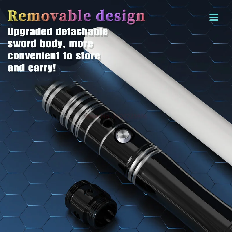 Sabre de luz xenopixel proffie metal cabo pesado duelagem sabre de luz 15 cores fontes sensível suave balanço laser espada brinquedos presentes