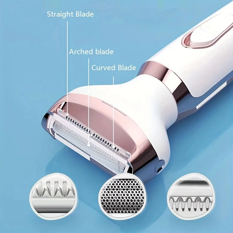 Xiaomi 4 In 1 Electric Lady Shaver Armpit Bikini Arm Leg Face Mustache Removal Painless Cordless Trimmer Razor Gifts Women 5