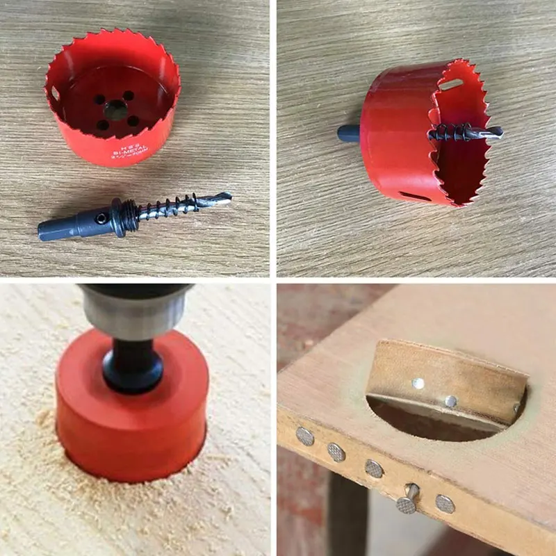 Hole Saws 1PC 20mm-200mm M42 Bi-Metal Drill Bit Cutter Carpentry Cutting Metal Plastic Iron Hand Tools