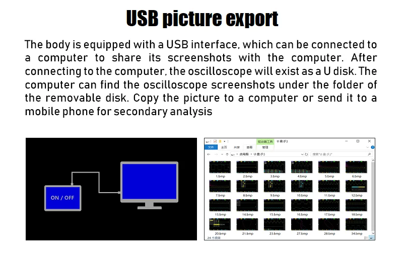 1013D Touch Screen Digital Oscilloscope Dual Channel 100MHz