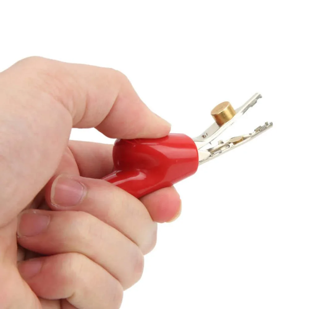 Test Clip Alligator Clips Electric Test Clamp Electrical Clamp Needle Electrical Projects Automobile Repair Crocodile Clip Corrosion Resistant Power Battery Test Clamp