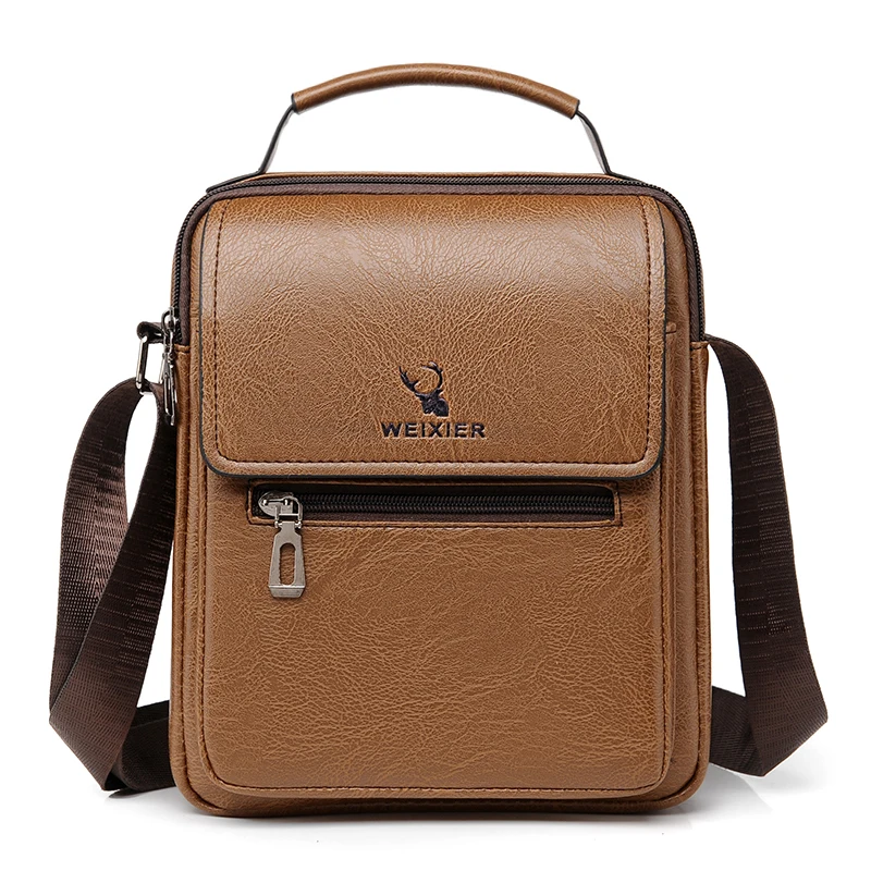 2024 New Vintage Men Crossbody Bag Leather Shoulder Bag For Men