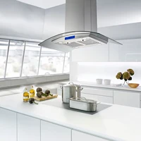 Tieasy 36 inch Island Type 900 CFM with Permanent Filters Led Bulbs Touch Button Range Hood USGI0290B 2