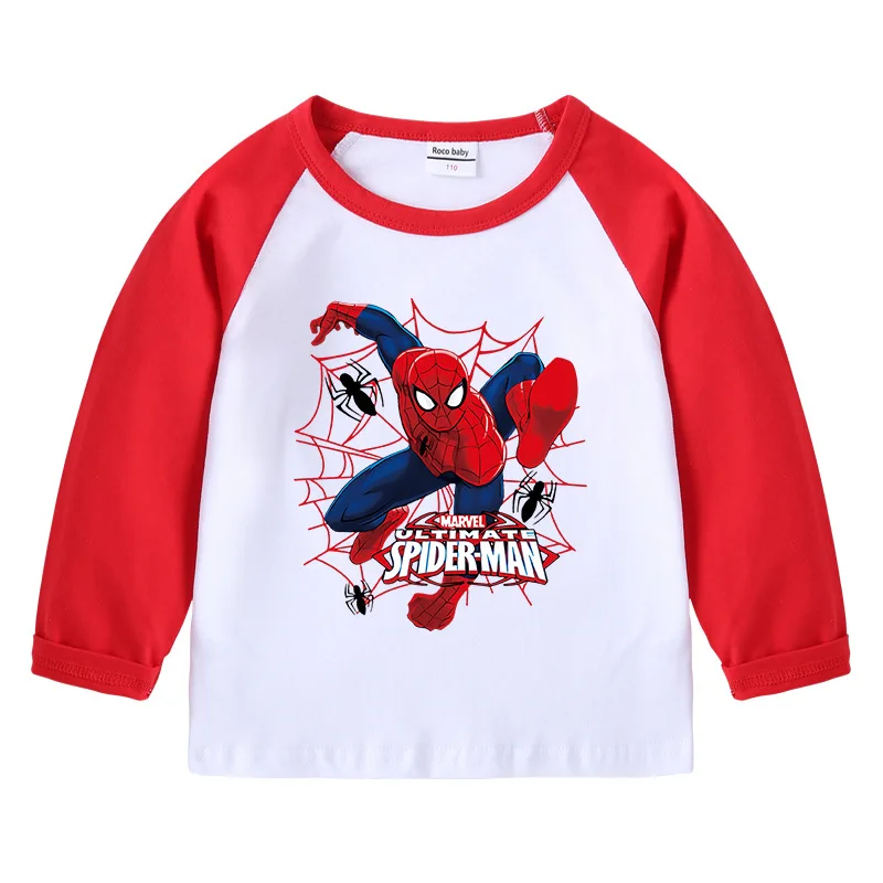 

new spring and autumn children's T-shirt crewneck cartoon printed long-sleeved top boys and girls cotton long-sleeved T-shirt