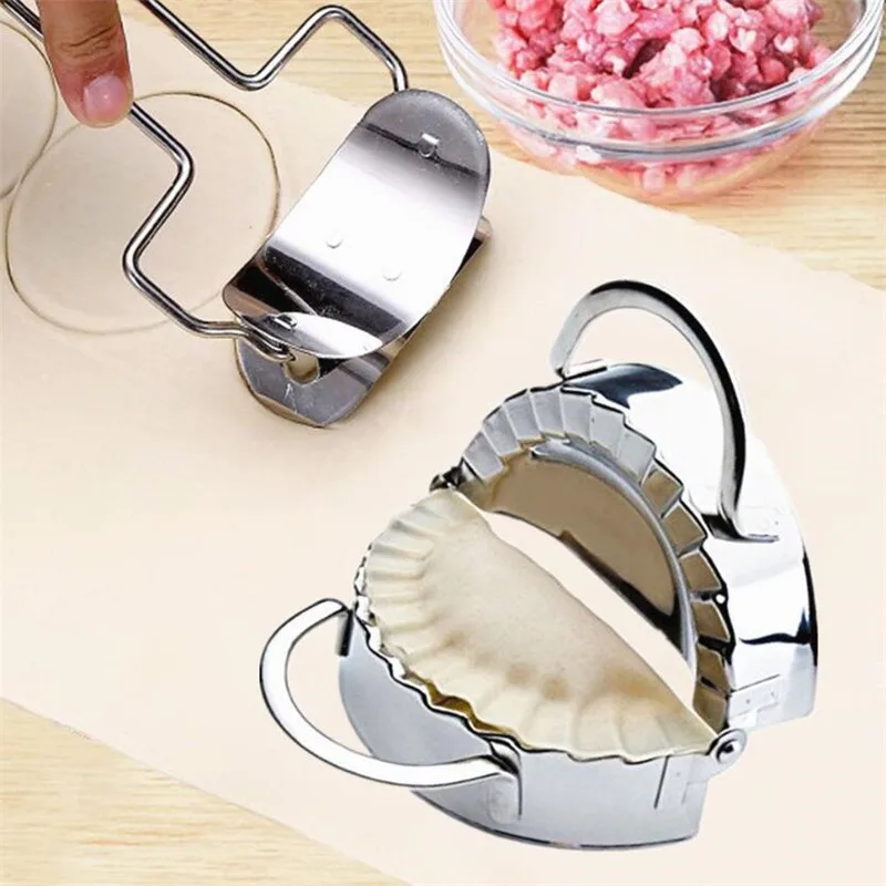 304 Stainless Steel Dumpling Maker Dough Circle Roller Machine Kitchen  Pastry Embosser DIY Pie Ravioli Pasta Baking Accessories - AliExpress