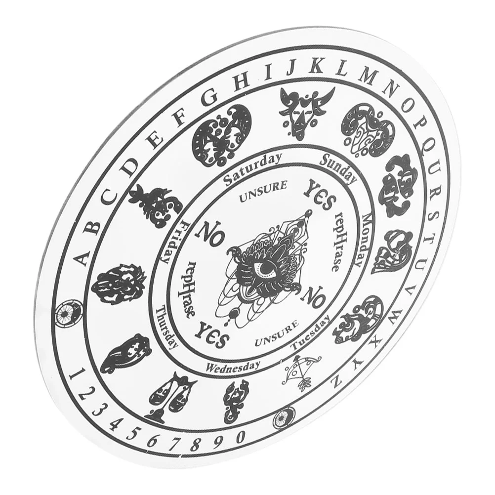 

Маятниковая доска, акриловая круглая доска для гадания, метафизическая доска для сообщений, приманка для ведра, Набор принадлежностей для алтаря