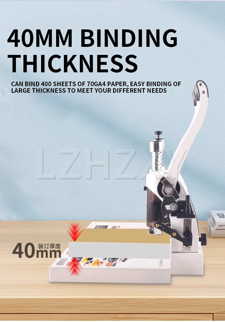 Description Picture 4 of itemVoucher binding machine Manual punching machine Fully automatic office hot melt riveting tube electric heating glue binding mach