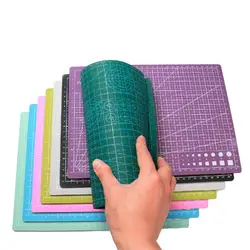 Table de découpe avec ligne de grille rectangulaire, planche de récupération automatique, tapis de découpe, tissu métallique, outil manuel en cuir, Pad de bricolage 