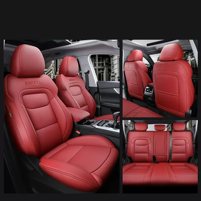 맞춤형 차량 시트 커버, 내구성 좋은 가죽, Chery Tiggo 8 Tiggo 7 전체 서라운드 전체 커버리지 세트