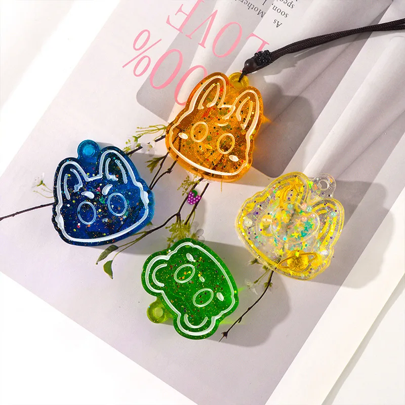 Kawaii Maze Shape Shaker Molds DIY Epoxy Resin Charms Jewelry