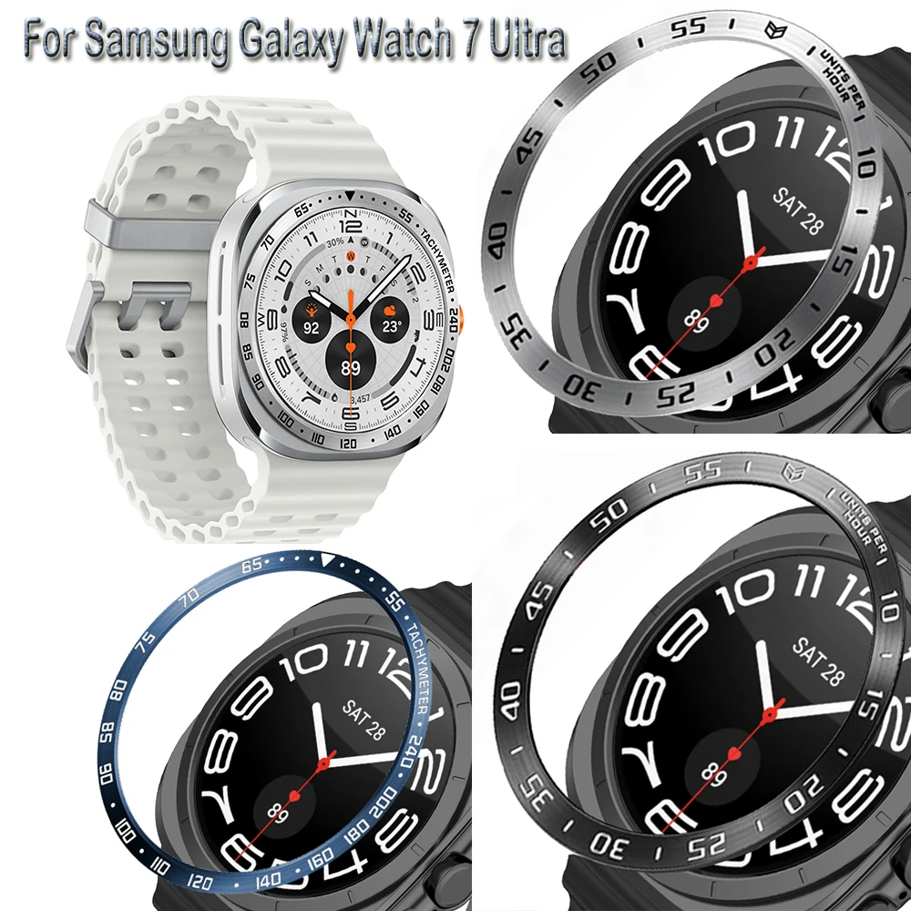 Premium Metal Bezel Ring Case - Smartwatch Protector with Steel Frame Shell