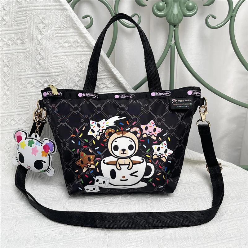 Lesportsac Girl Cartoon Printing Waterproof Nylon Handbag Leisure Fashion  Commuting Versatile Tote Bag Holiday Birthday Gift - AliExpress