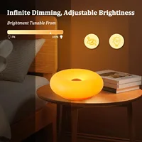 Aesthetic Doughnut LED Night Lamp – Cozy Ambient Light, Touch Control,Warm Color 3