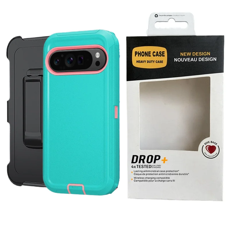 Rugged Hybrid Armor Shockproof Case with Belt Clip