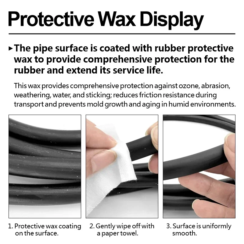 Black NBR Oil-Resistant Fuel Rubber Hose for Automotive and Diesel Applications