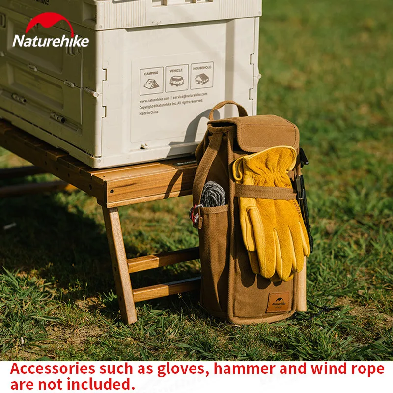 Naturehike Camping Mobile Tool Bag Ultralight 16A Canvas Outdoor Waterproof Carrying Pouch Tool Storage Cycling Mobile Phone Bag