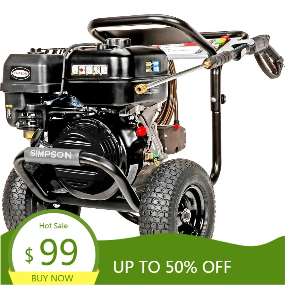 cleaning 4400 psi gas pressure washer, 4.0 gpm power washer for commercial use, crx engine, 50-foot steel-braided hose, powersh