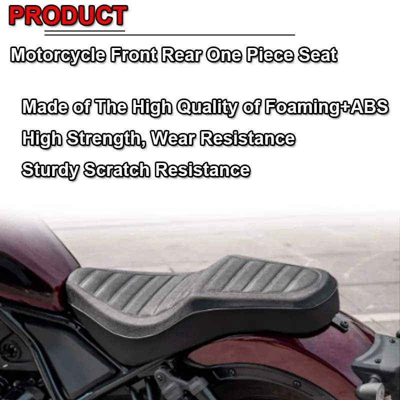 Motorcycle One Piece Retro Seat Cushion Front Driver Rear Passenger Seat Cover Fit For HONDA CM CMX1100 CM1100 CMX1100