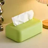Light Luxury Tissue Box Soft Waterproof Tissue Box Cover Silicone Reusable Wet Wipe Box Holder Bathroom Kitchen Paper Holder 1