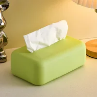 Light Luxury Tissue Box Soft Waterproof Tissue Box Cover Silicone Reusable Wet Wipe Box Holder Bathroom Kitchen Paper Holder 1