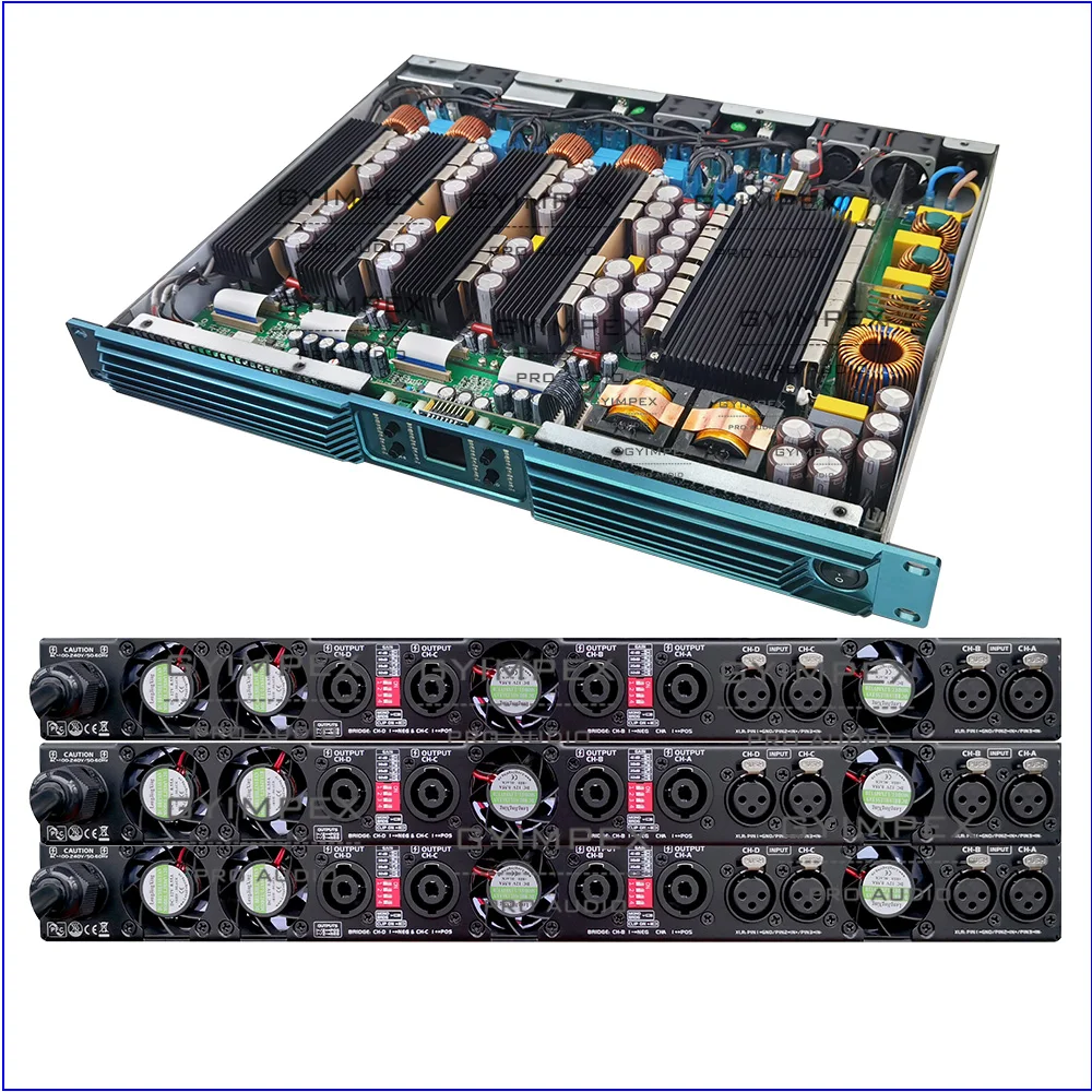 투어링 디지털 파워 앰프, 전문 오디오 스테레오 앰프, PFC13W, 1300 와트, 8ohm, 3000 와트, 2ohm