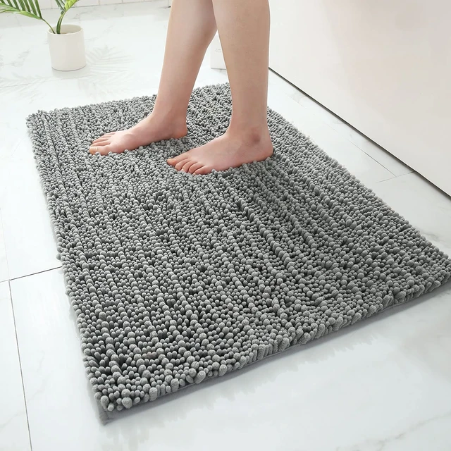 Olanly Absorbent Bath Mat Bathroom Rug Shower Pad Non-Slip