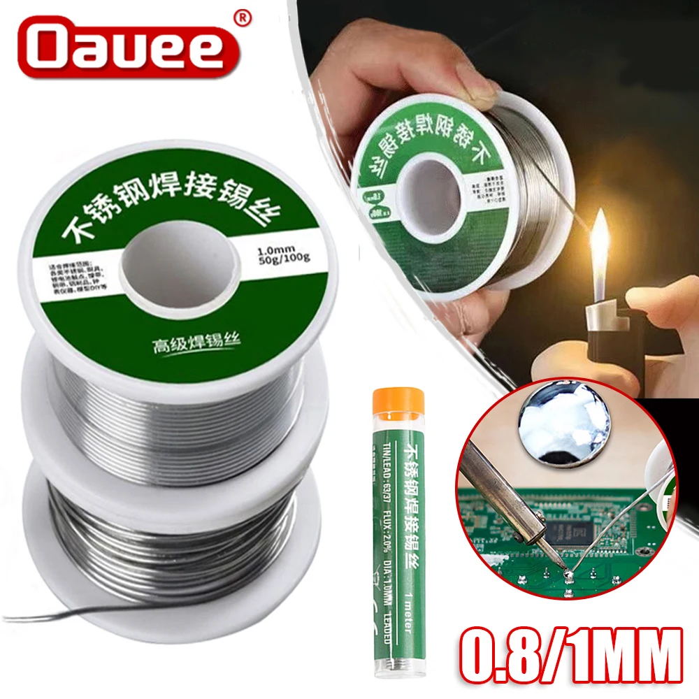 Rosin Core Tin Solder Wire 0.8/1mm Soldering Welding Flux Stainless