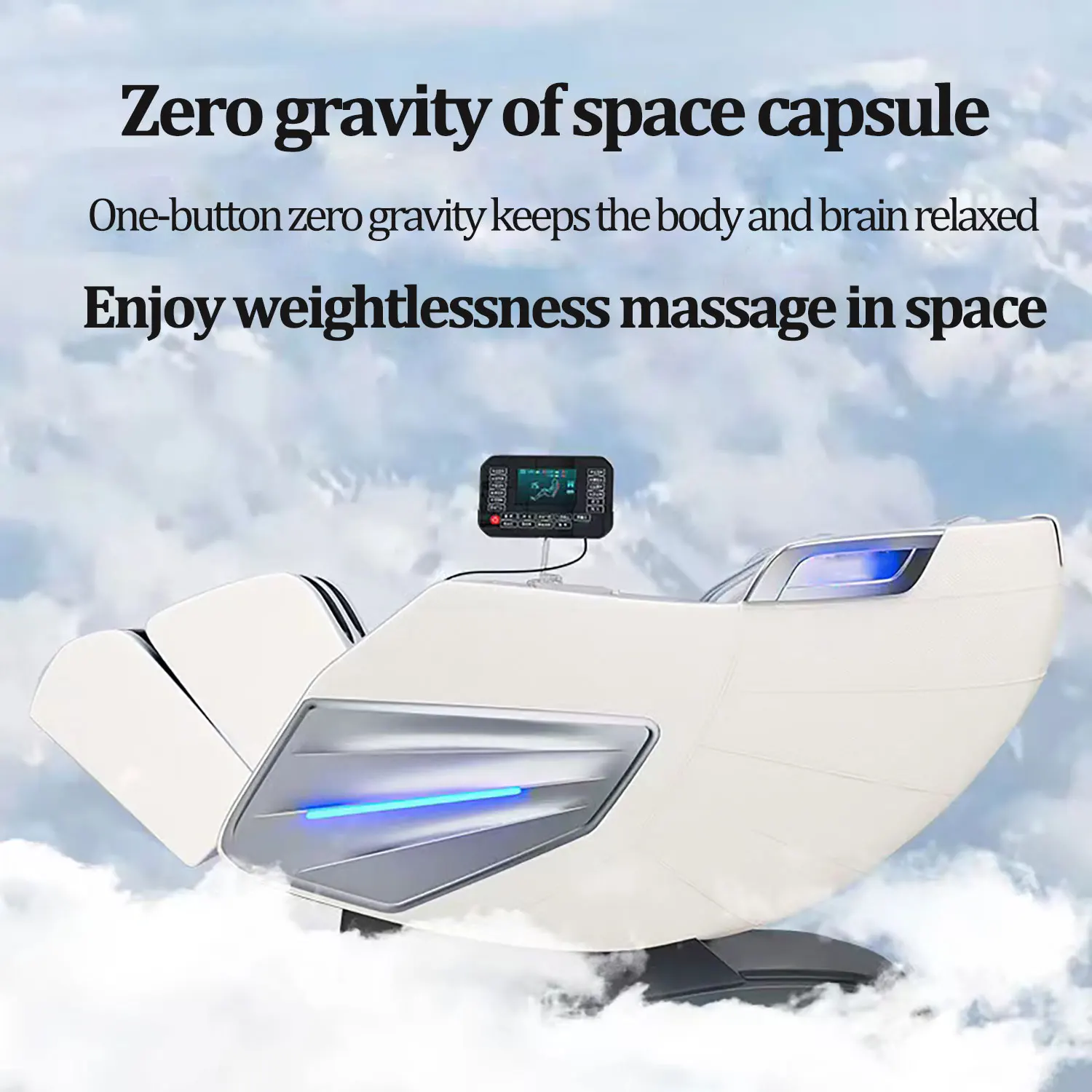 Real Relax Massage Chair Full Body Zero Gravity SL-Track Shiatsu Massage Recliner Chair Heat Body Scan 3