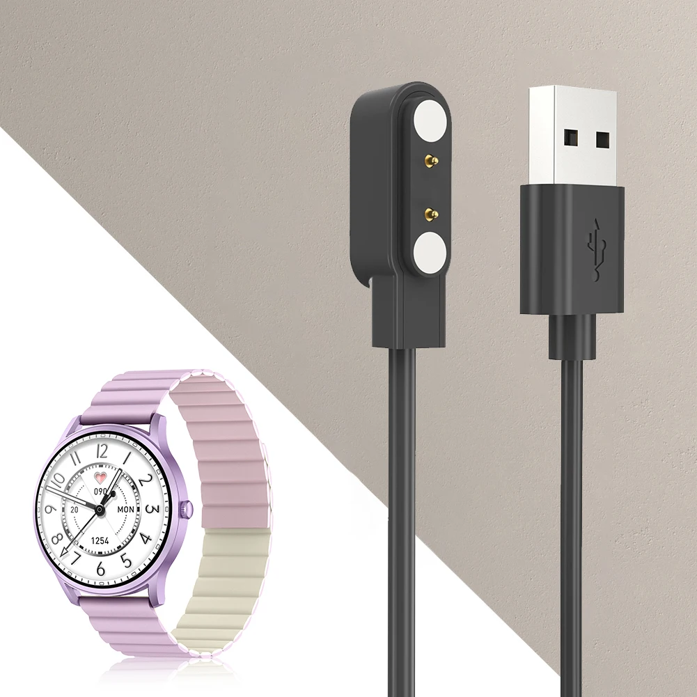 Kieslect Kr Pro Kr Lora 2 Lora 스마트 시계 액세서리 용 USB 마그네틱 손목 시계 충전 케이블 교체