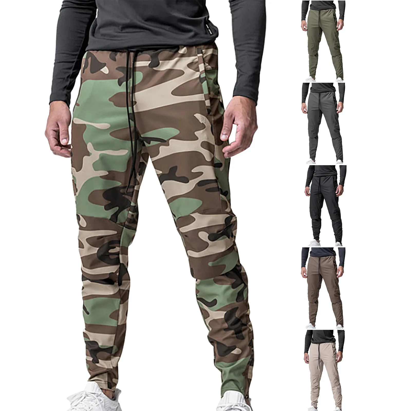 Draped Pleated Leggings Jogging Sweatpants High Comfort Space Cotton Casual Training Pants Men Flat Front Pants Memory h