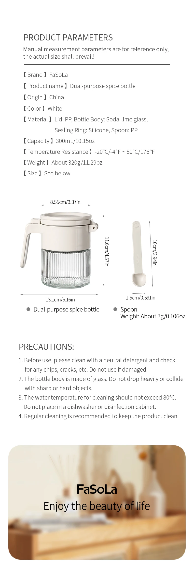 Dual-purpose Glass Salt And Spice Shaker For Kitchen Seasoning_voghion.com