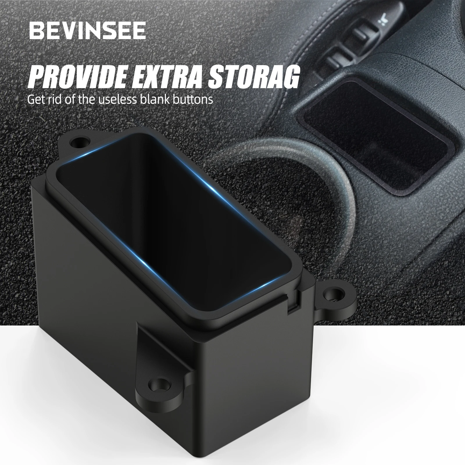 BEVINSEE 자동차 인테리어 큐비 인서트 블랭크 단추 교체, 닛산 370Z 2009-2020 용