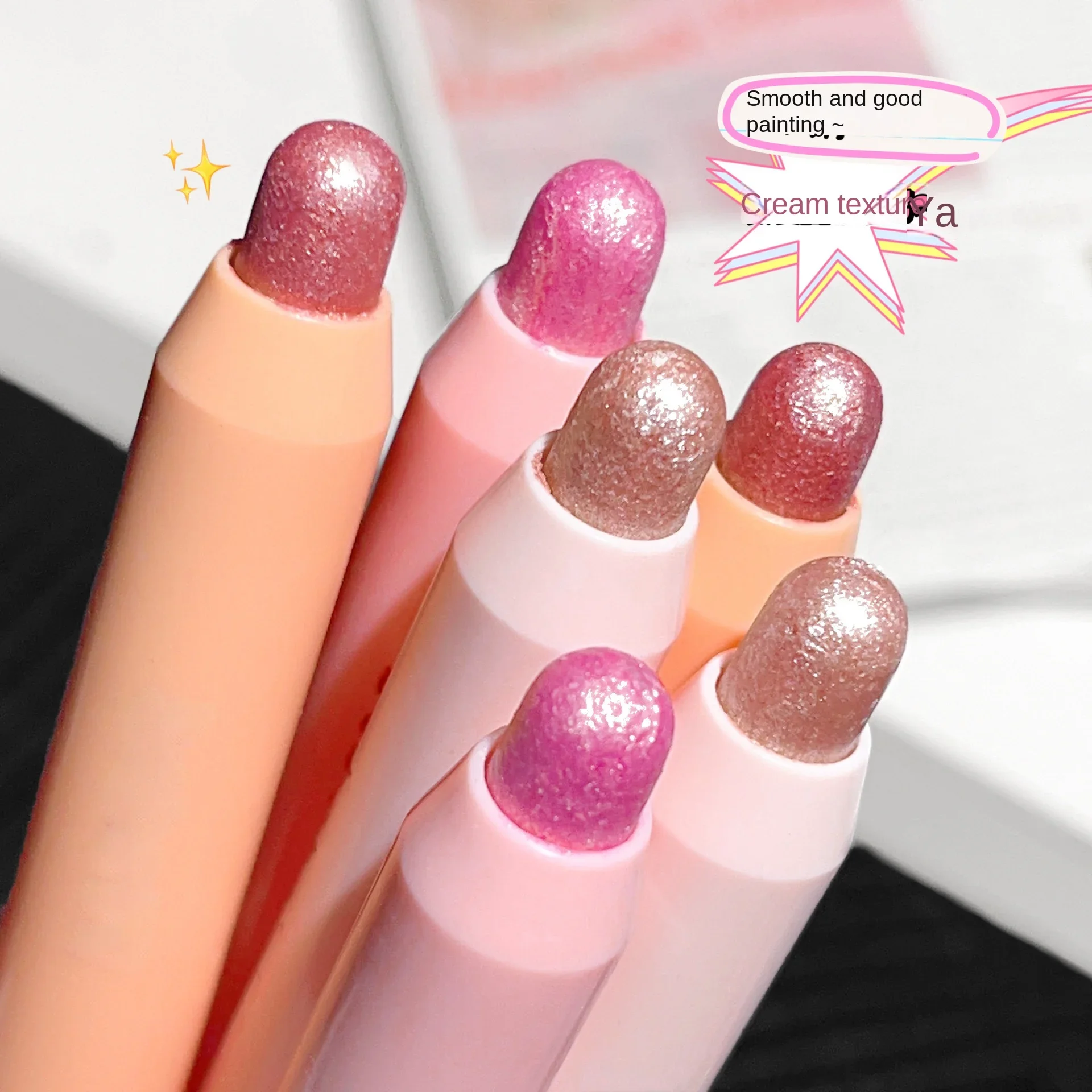 Eyeshadow Stick Eyeshadow Pen Eyeshadow Pencil Pearlescent Eyeshadow Stick Pencil Glitter Eyeshadow Waterproof Shimmer Silkworm Liner Pen High-gloss Cosmetics Beauty Makeup