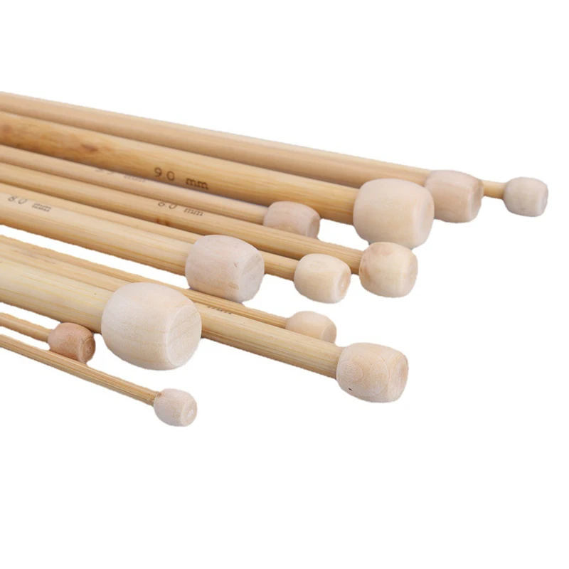 Bamboo hook knitting needle 12 hand tools crochet 25cm DIY hand knitting process