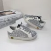 New Fashion Designer Girls Sneakers Kids Flat Running Shoes Toddler Super Star Glitter Sequin Low-top Casual Leather Board-shoe 3