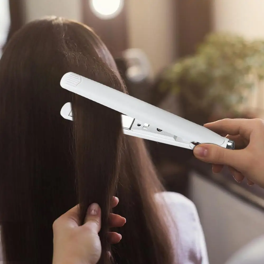 Description Picture 2 of itemMini Dual Purpose Cordless Curling Iron USB Rechargeable 2 In 1 Hair Straightener Mini Hair Curler Hair Styling Tool For Women