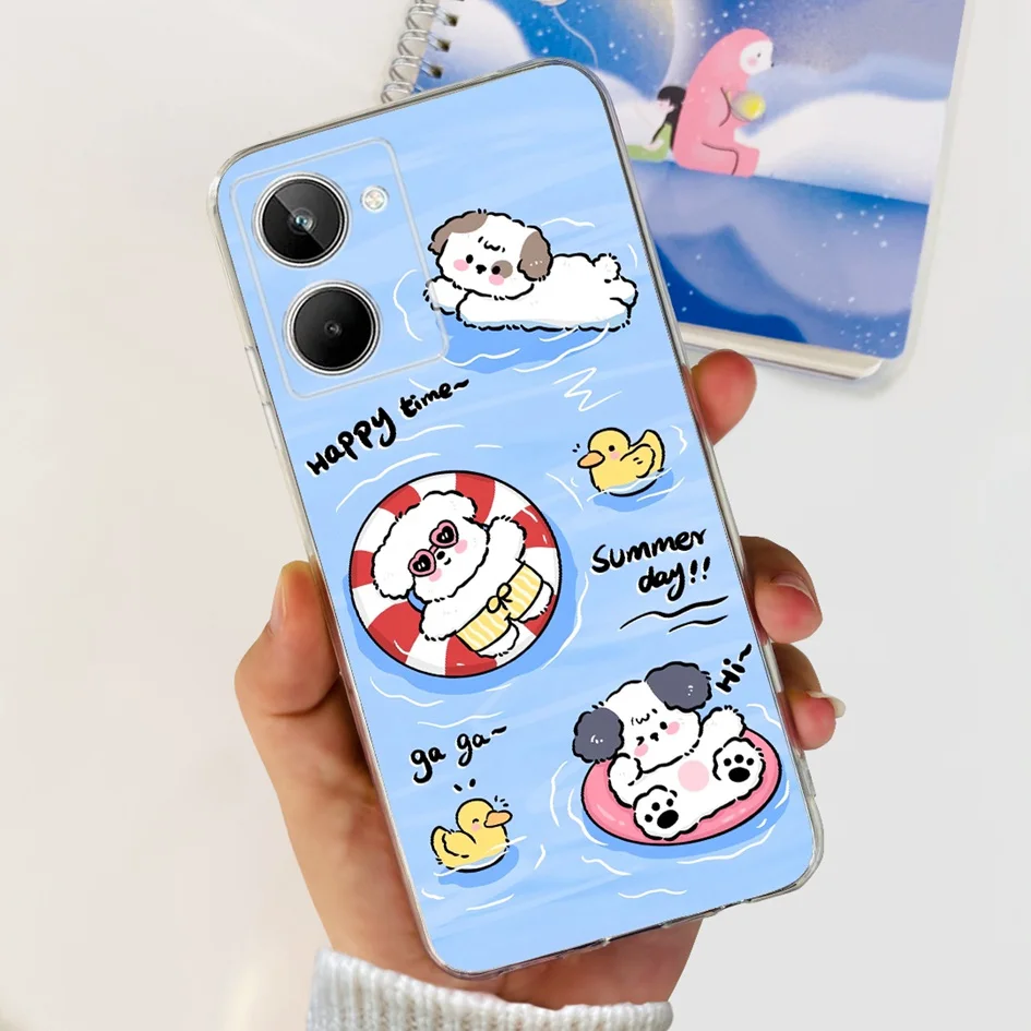 Cute Panda Cartoon Slim Soft Clear Silicone Phone Case