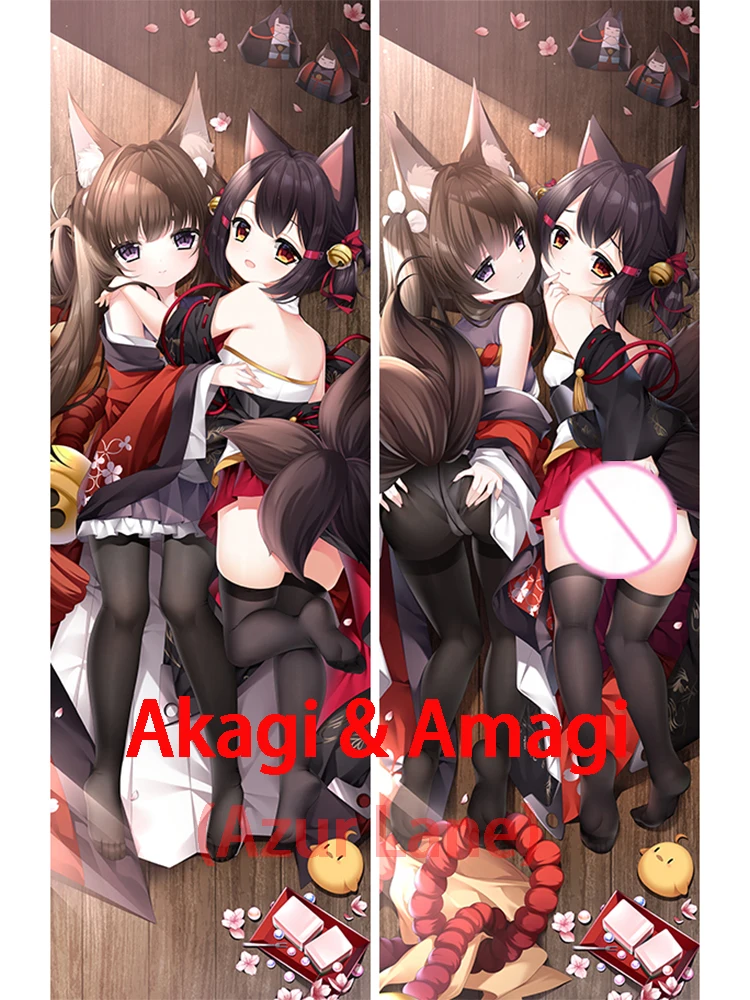 

Dakimakura anime дакимакура Подушка для тела Аниме Dakimakura Akagi & Amagi (Коготь Лейн), иллюстрационная наволочка, подушка для взрослых