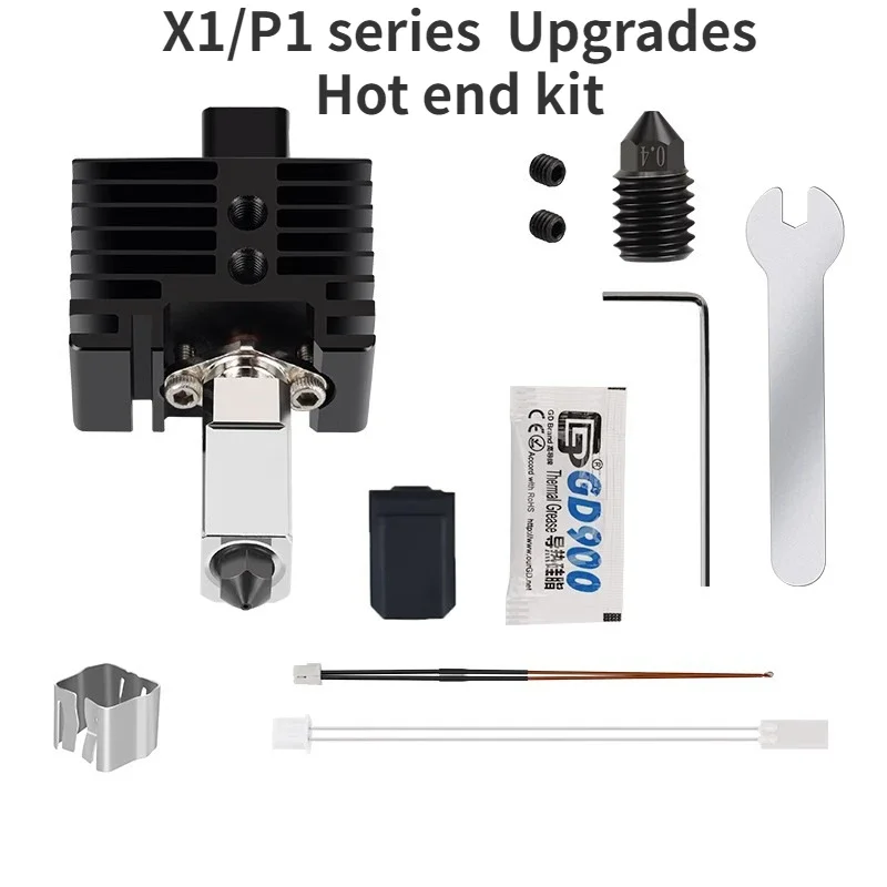 Upgraded BambuLab Hot-End Version Hardened Steel Nozzle Assembly Kit, Compatible with X1 P1P for P1P Bambulabs J-Head Hot End free customs tax 8 zones reflow oven yx830 with high accuracy reflow oven machine for pcb assembly line