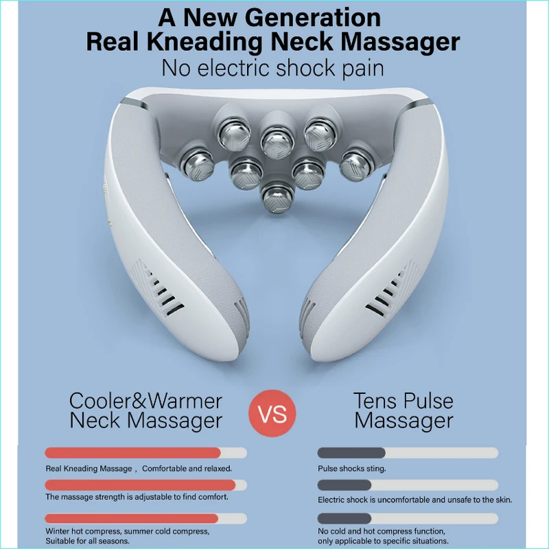 Hot Cold Compress Cervical Spine Multifunctional Massager Health Neck Protector Effective Pain Relief Smart_voghion.com